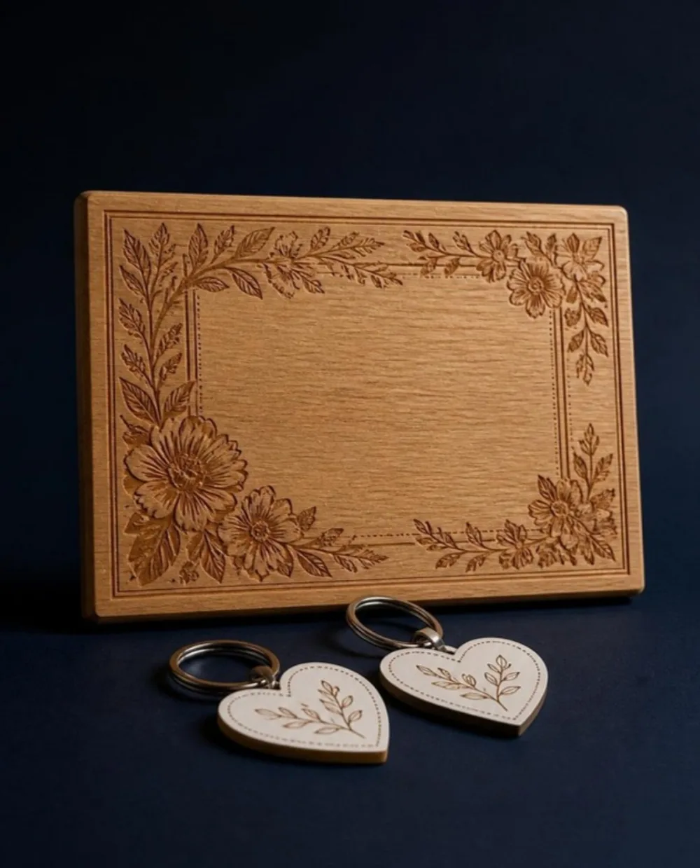 Productos en madera grabados